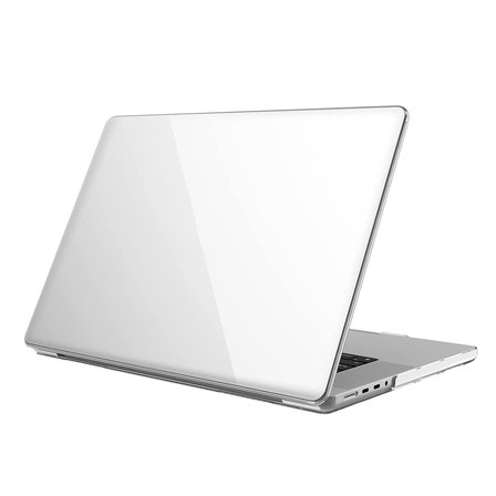 NovStrap Apple Macbook Pro 14 inç M4 A3401 A3112 A3185 ile Uyumlu Parlak Kılıf + Siyah Klavye Kılıfı +Film