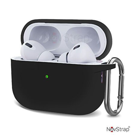 NovStrap Apple Airpods Pro/Airpods Pro 2. Nesil İle Uyumlu Kılıf Toz Tıpalı Yumuşak Liquid Silikon