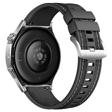NovStrap Amazfit İle Uyumlu GTR 3-GTR 3 Pro-GTR 2-GTR 2E-GTR 47mm Kordon (22mm) Hybrid Dikişli Kumaş