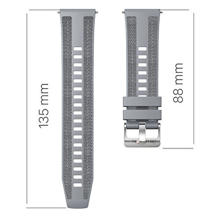 NovStrap Xiaomi Redmi Watch 5 Lite Redmi 5 Active ile Uyumlu Kordon (22mm) Hybrid Dikişli Silikon