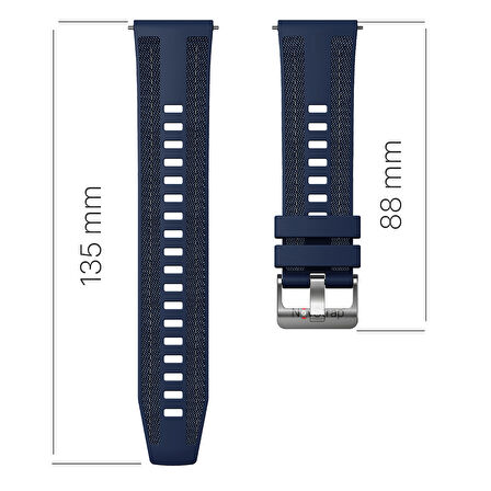 NovStrap Samsung Galaxy Watch 7 Fe 4 5 6 Classic 40 42 43 44 45 46 47 Mm ile Uyumlu Kordon 20mm Hybrid Dikişli
