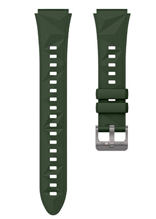 NovStrap Huawei Watch GT4 41mm GT5 41mm ile Uyumlu Kordon (18mm Pimli) Lansman Prizma Silikon Kayış