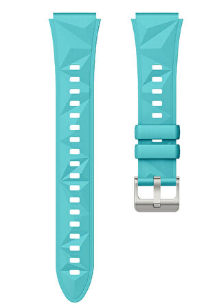 NovStrap Huawei Watch GT4 41mm GT5 41mm ile Uyumlu Kordon (18mm Pimli) Lansman Prizma Silikon Kayış