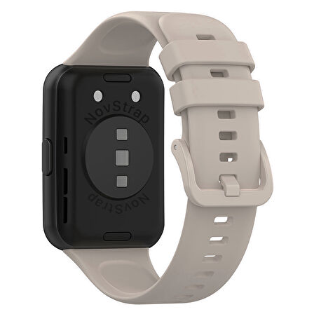 NovStrap Huawei Watch Fit 2 Uyumlu Kordon Tam Uyumlu Pimli Silikon Kordon Kayış