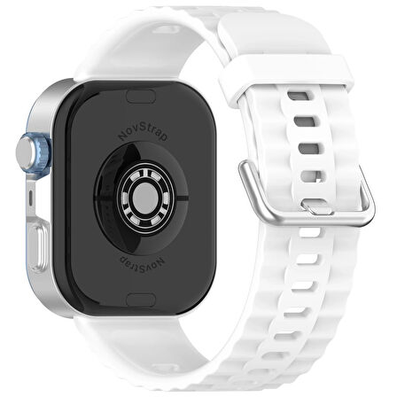 NovStrap Huawei Watch Fit 4 Pro/Fit 4/Fit 3 ile Uyumlu Kordon Tam Uyumlu Pimli Lansman Silikon Kayış