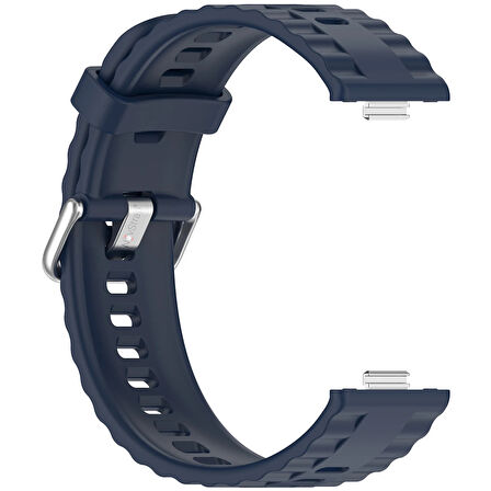 NovStrap Huawei Watch Fit 4 Pro/Fit 4/Fit 3 ile Uyumlu Kordon Tam Uyumlu Pimli Lansman Silikon Kayış