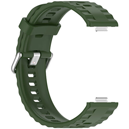 NovStrap Huawei Watch Fit 4 Pro/Fit 4/Fit 3 ile Uyumlu Kordon Tam Uyumlu Pimli Lansman Silikon Kayış