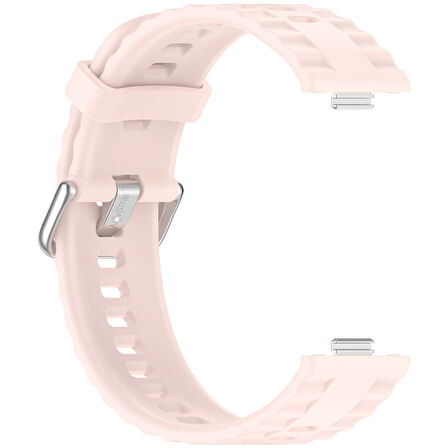 NovStrap Huawei Watch Fit 4 Pro/Fit 4/Fit 3 ile Uyumlu Kordon Tam Uyumlu Pimli Lansman Silikon Kayış