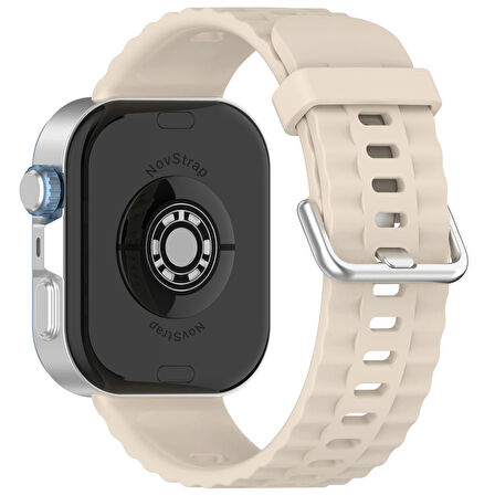 NovStrap Huawei Watch Fit 4 Pro/Fit 4/Fit 3 ile Uyumlu Kordon Tam Uyumlu Pimli Lansman Silikon Kayış