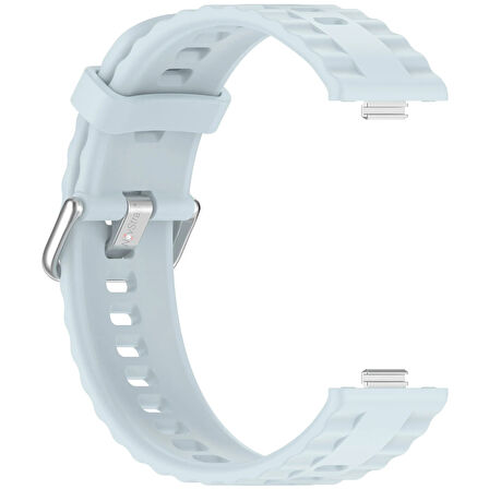 NovStrap Huawei Watch Fit 4 Pro/Fit 4/Fit 3 ile Uyumlu Kordon Tam Uyumlu Pimli Lansman Silikon Kayış