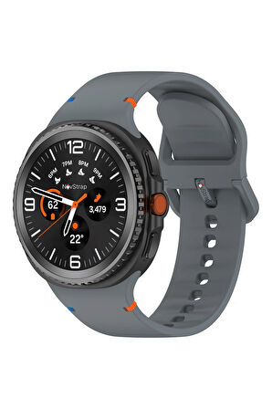NovStrap Samsung Galaxy Watch 8 40mm 44mm Classic 46mm ile Uyumlu Kordon Lansman Silikon Kayış