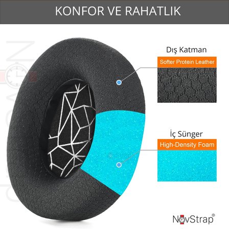 NovStrap SteelSeries Arctis 1 3 5 7 7P 7X 9 9X Pro ile Uyumlu Yedek Kulaklık Yastığı Pedi Süngeri