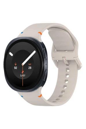 NovStrap Samsung Galaxy Watch 9 40mm 44mm ile Uyumlu Kordon Dikişli Silikon Kayış Tam Uyumlu Pimli
