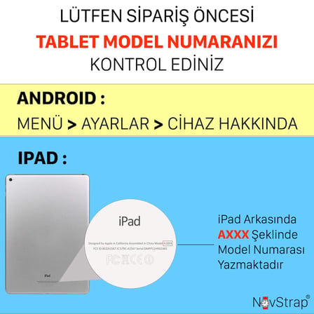 NovStrap Samsung Galaxy Tab A11 Plus 11 inç SM-X230 ile Uyumlu Popit Tablet Kılıfı Askılı Standlı