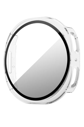 NovStrap Samsung Galaxy Watch 9 40mm ile Uyumlu Kılıf Sert PC Kasa ve Cam Ekran Koruyucu 360 Tam Koruma