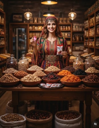 HURCİ FRAMBUAZLI, ÇİKOLATA KAPLI BADEMLİ HURMA 250 GR