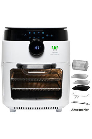 Wiami Airfryer Oven RA-011W 12 lt Beyaz Yağsız Fritöz Teşhir