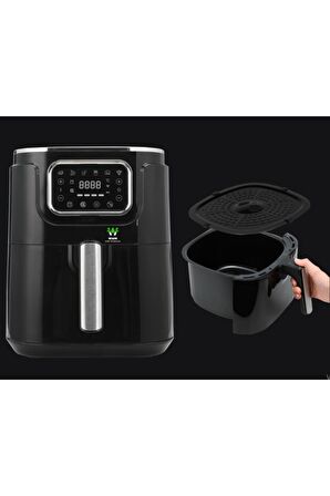 Wiami Airfryer Siyah 5l Akıllı Yağsız Fritöz