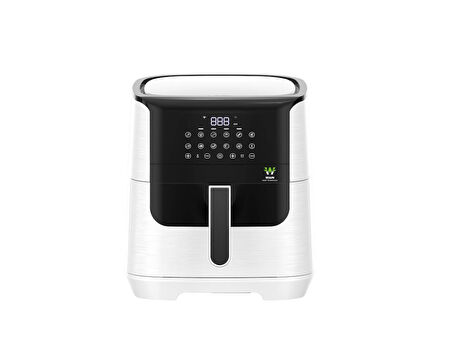 WIAMI 7 Litre Sıcak Hava Fritözü Camlı Airfryer Beyaz