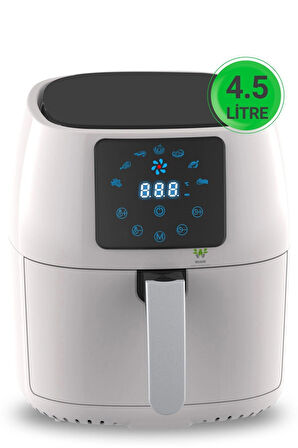 Wiami Airfryer 4.5 L Hava Fritözü Beyaz