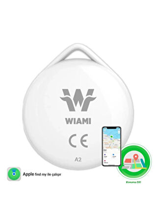 Wiami A2 Itag Akıllı Takip Cihazı (Apple Ile Uyumlu)