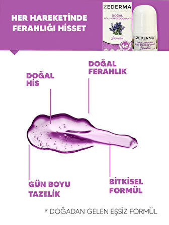 Doğal Roll-On Deodorant Lavanta