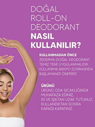 Doğal Roll-On Deodorant Lavanta