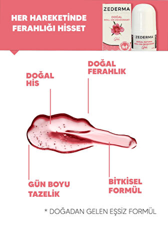 Doğal Roll-On Deodorant Gül