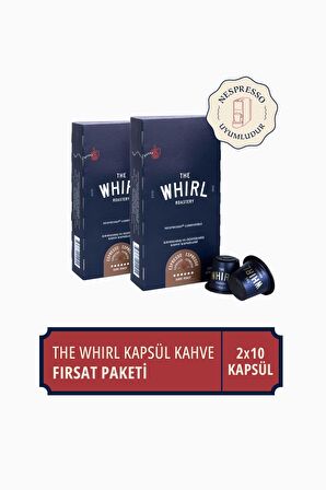 The Whirl Espresso Dark Kapsül Kahve Fırsat Paketi 10 Adet x 2 Paket