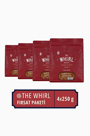 The Whirl Filtre Brunette 431°F Çekirdek Kahve 4'lü Fırsat Paketi