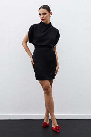 Sateen Kadın Kolsuz Bluz 1479-1050