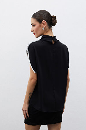 Sateen Kadın Kolsuz Bluz 1479-1050