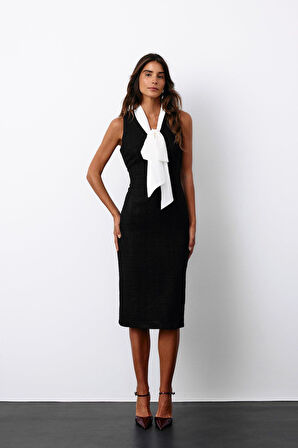 Sateen Kadın Fulorlı Tüvit Elbise 1551-3503