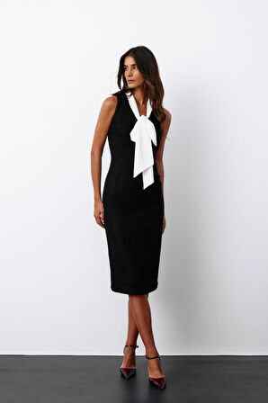 Sateen Kadın Fulorlı Tüvit Elbise 1551-3503