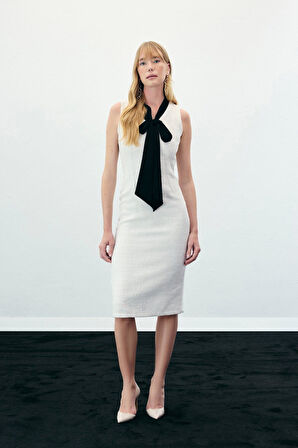 Sateen Kadın Fulorlı Tüvit Elbise 1551-3503