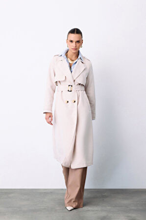 Sateen Kadın Trenç 1584-6500