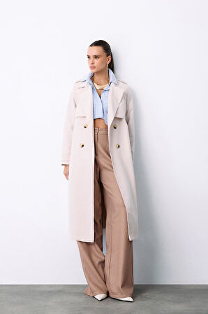 Sateen Kadın Trenç 1584-6500