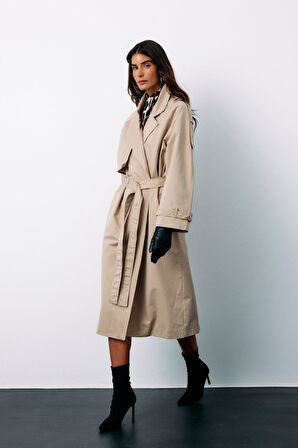 Sateen Kadın Trenç Kot 10529973422