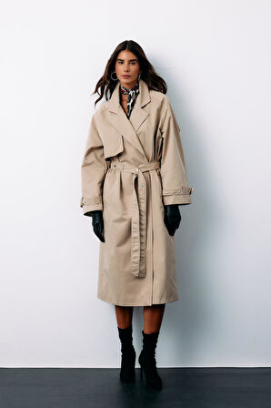 Sateen Kadın Trenç Kot 10529973422