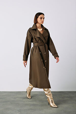 Sateen Kadın Trenç 106-6555