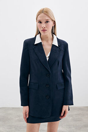 Sateen Kadın Süet Salaş Ceket 1635-6553