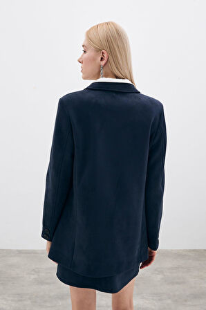 Sateen Kadın Süet Salaş Ceket 1635-6553