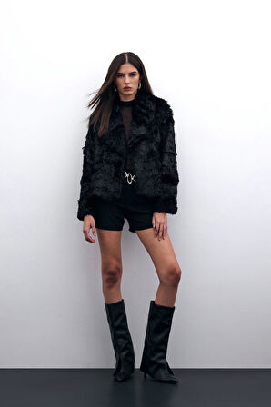 Sateen Kadın Peluş Ceket 1679-6559