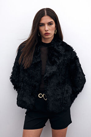 Sateen Kadın Peluş Ceket 1679-6559