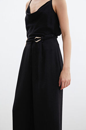 Sateen Kadın Kemer Detaylı Pantolon 1794-5044