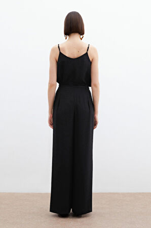 Sateen Kadın Kemer Detaylı Pantolon 1794-5044