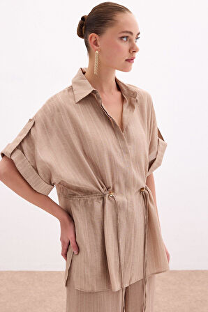 Sateen Kadın Gömlek 1798-2150