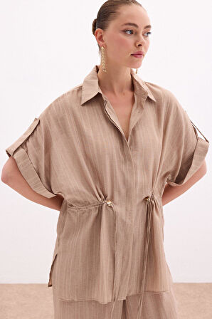 Sateen Kadın Gömlek 1798-2150