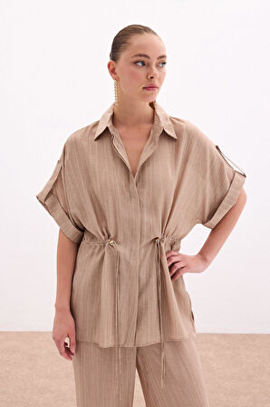 Sateen Kadın Gömlek 1798-2150