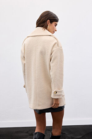 Sateen Kadın Buklet Kaban 1898-6602